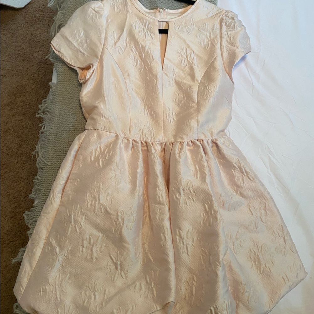 Pants Store bubble hem light pink babydoll dress